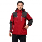 Jack Wolfskin Ganzjahresjacke Jasper Flex (wasserdicht) adrenalinerot Herren